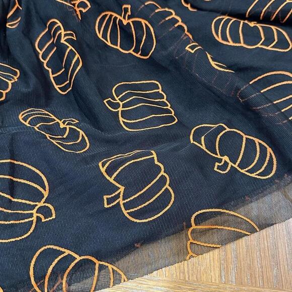 Cat & Jack Halloween Pumpkin Tulle Skirt - Picture 2 of 4